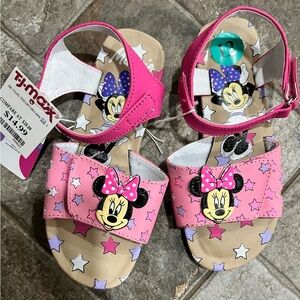 Disney Minnie Mouse Starry Pink Kids Sandals